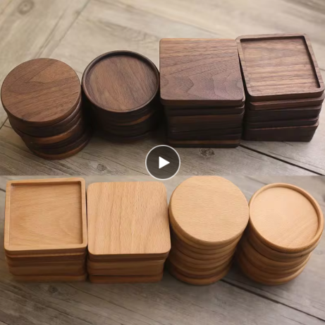 Woodgrain Coaster Set